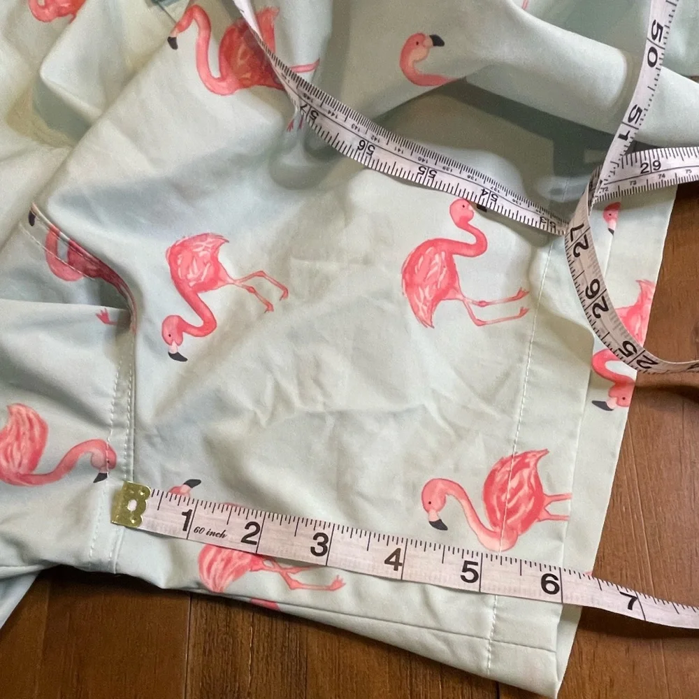Wave Zone lined Swim Trunks sea foam green  with flamingos size XXL‎
